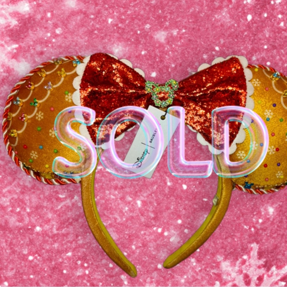 Minnie Mouse Gingerbread ears